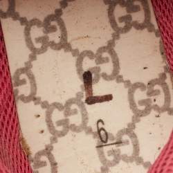 Gucci Green Fabric and Leather Flashtrek Sneakers Size 40