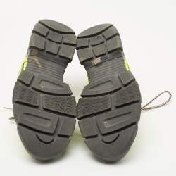 Gucci Green Fabric and Leather Flashtrek Sneakers Size 40