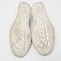 مملوكة مسبقًا Gucci Black Microguccissima Leather Slip-On Sneakers Size 46.5