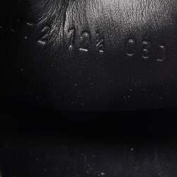 مملوكة مسبقًا Gucci Black Microguccissima Leather Slip-On Sneakers Size 46.5