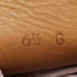 Pre Owned Gucci Red Suede Web Trim Penny Loafers Size 40.5