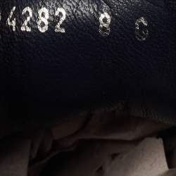 Gucci Navy Blue/Beige Suede and GG Canvas Low Top Sneakers Size 42