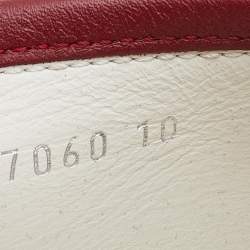 Pre Owned Gucci Tricolor Leather Horsebit Slip On Loafers Size 44