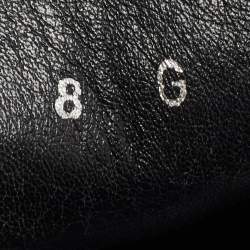 Gucci Black Guccissima Leather Slip On Loafers Size 42