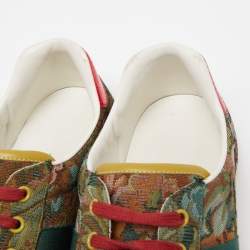 Gucci Multicolor Printed Canvas Ace Low Top Sneakers Size 44