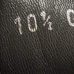 Pre Owned Gucci Grey Guccissima Leather Web High Top Sneakers Size 44.5