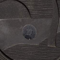 Pre Owned Gucci Black/Grey GG Canvas High Top Sneakers Size 44