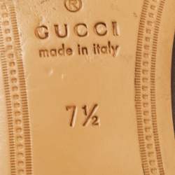 Gucci Black Leather Princetown Mules Size 41.5