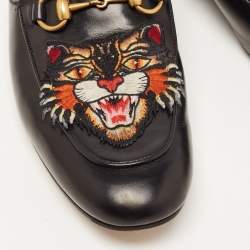 Gucci Black Leather Princetown Mules Size 41.5