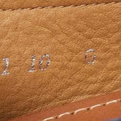 Pre Owned Gucci Blue Leather Web Horsebit Detail Slip On Loafers Size 44