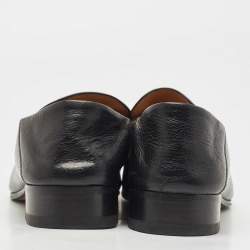 Gucci Black Leather Horsebit Loafers Size 41