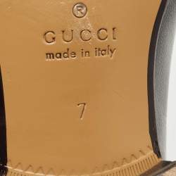 Gucci Black Leather Horsebit Loafers Size 41