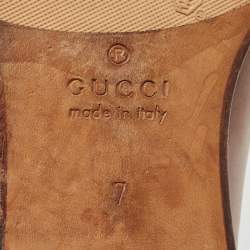 Gucci Brown Leather Lace Up Derby Size 41