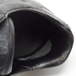 Gucci Black GG Supreme Canvas Ace Low Top Sneakers Size 42