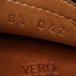 مملوكة مسبقًا Gucci Black Leather Fringe Tassel Detail Slip On Loafers Size 42.5