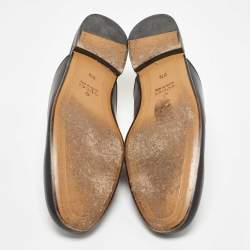 Gucci Black Leather Horsebit Princetown Flat Mules Size 42.5