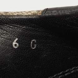 مملوكة مسبقًا Gucci Beige/Black GG Supreme Canvas And Leather Sneakers Size 40