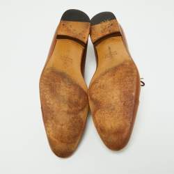 Gucci Brown Leather Oxfords Size 43 
