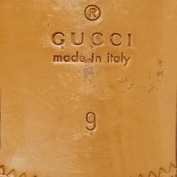 Gucci Brown Leather Oxfords Size 43 