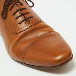 Gucci Brown Leather Oxfords Size 43 