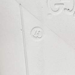 Gucci White/Grey Suede and Leather Flashtrek Chunky Sneakers Size 40
