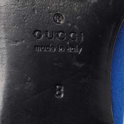 Gucci Blue Velvet Horsebit Slip On Loafers Size 42