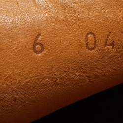 Pre Owned Gucci Black  Guccissima Leather Slip On Loafers Size 40