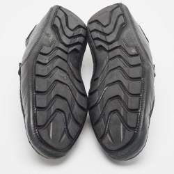 Gucci Black Leather Slip On Loafers Size 44.5