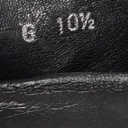 Gucci Black Leather Slip On Loafers Size 44.5