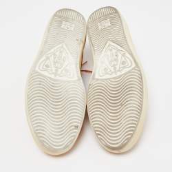 Gucci Mustard Suede Web Low Top Sneakers Size 42.5