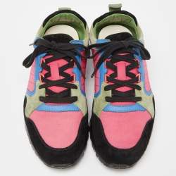 Gucci Multicolor Suede and Nylon Icaro Sneakers Size 40.5