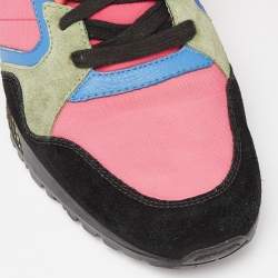 Gucci Multicolor Suede and Nylon Icaro Sneakers Size 40.5
