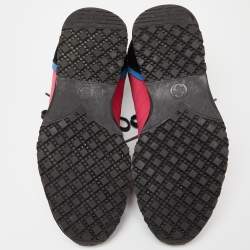 Gucci Multicolor Suede and Nylon Icaro Sneakers Size 40.5