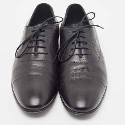 Gucci Black Leather Lace Up Oxfords Size 43
