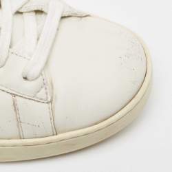 Gucci White Leather New Ace Low Top  Sneakers Size 42