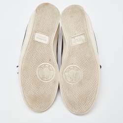 Gucci Tri Color Leather Web Detail Low Top Sneakers Size 44