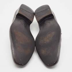 Gucci Brown Leather Horsebit Loafers Size 41