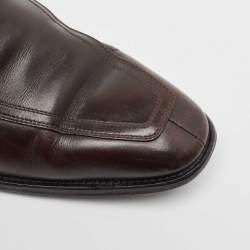 Gucci Brown Leather Horsebit Loafers Size 41