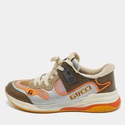 Gucci Multicolor Leather and Mesh Ultrapace Sneakers Size 40