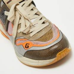 Gucci Multicolor Leather and Mesh Ultrapace Sneakers Size 40