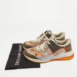 Gucci Multicolor Leather and Mesh Ultrapace Sneakers Size 40