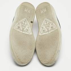 Gucci Two Tone GG Supreme Canvas Ace Sneakers Size 42.5