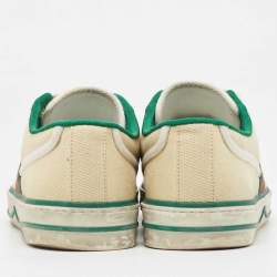 Gucci Cream Canvas Tennis 1977 Sneakers Size 42