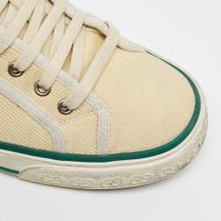 Gucci Cream Canvas Tennis 1977 Sneakers Size 42