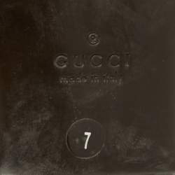 مملوكة مسبقًا Gucci Brown Suede Web Slip On Loafers Size 41 