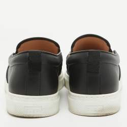 Pre Owned Gucci Black GG Supreme Canvas Tiger Print Dublin Sneakers Size 43.5