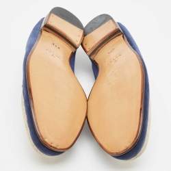 Gucci Tricolor Suede Horsebit Slip On Loafers Size 43