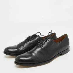 Gucci Black Leather Lace Up Oxfords Size 43