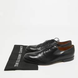 Gucci Black Leather Lace Up Oxfords Size 43