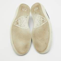 Gucci Two Tone GG Supreme Canvas Ace Sneakers Size 43